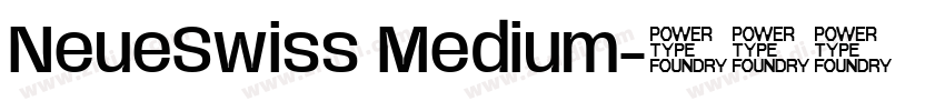 NeueSwiss Medium字体转换